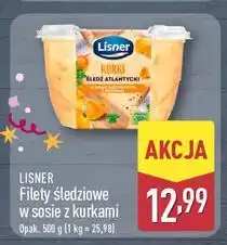 ALDI Filety śledziowe w sosie kurkowym Lisner oferta