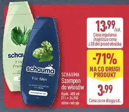 ALDI Szampon do włosów ziołowy Schauma 7 Herbs oferta
