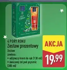ALDI Zestaw w pudełku winter edition: żel pod prysznic 300 ml + krem do rąk 130 Cztery Pory Roku oferta
