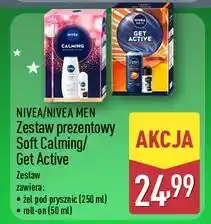 ALDI Zestaw w pudełku get active: żel pod prysznic sport 250 ml + dezodorant black & white 50 Nivea Men oferta