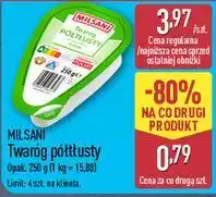 ALDI Twaróg półtłusty Milsani oferta