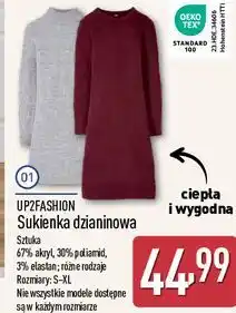 ALDI Sukienka damska dzianinowa Up2Fashion oferta