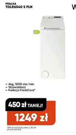 Max Elektro Pralka TDLR6040 S PLN oferta