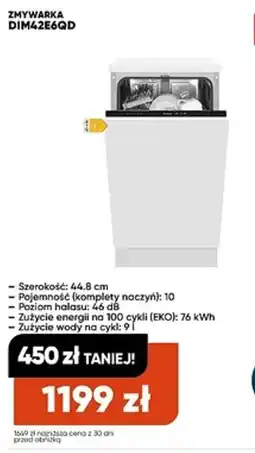 Max Elektro Zmywarka DIM42E6QD oferta