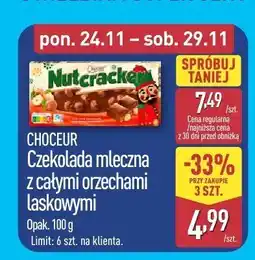 ALDI Czekolada mleczna Choceur z całymi orzechami laskowymi oferta