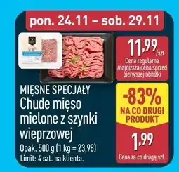 ALDI Chude mięso mielone z szynki wieprzowej Aldi oferta