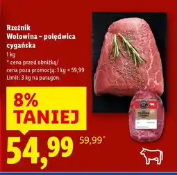 Lidl Rzeźnik Wołowina - polędwica cygańska Lidl oferta