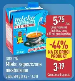 ALDI Mleko Gostyń zagęszczone niesłodzone oferta