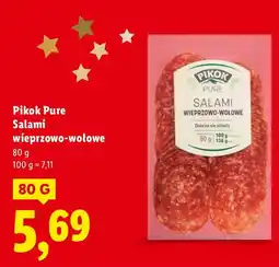 Lidl Pikok Pure Salami wieprzowo-wołowe 80g oferta