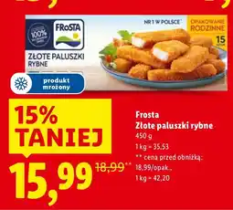 Lidl Paluszki rybne Frosta Złote paluszki rybne oferta