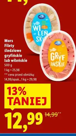 Lidl Filety śledziowe Mors Filety śledziowe gryfińskie lub wileńskie oferta