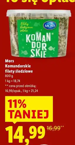 Lidl Filety śledziowe Mors Komandorskie filety śledziowe oferta