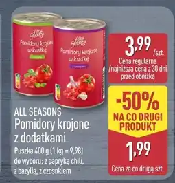 ALDI Pomidory All Seasons krojone z dodatkami oferta