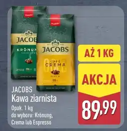 ALDI Kawa ziarnista Jacobs Krönung, Crema lub Espresso oferta