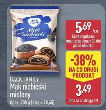 ALDI Mak niebieski mielony Baeck Family oferta