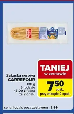 Carrefour Express Zakąska serowa CARREFOUR różne rodzaje 3 rodzaje oferta