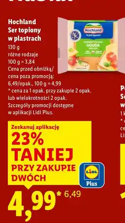 Lidl Ser Hochland Ser topiony w plastrach gouda oferta