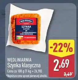 ALDI Szynka Wedliniarnia klasyczna oferta