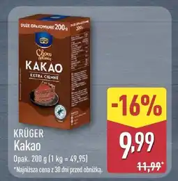 ALDI Kakao Kruger oferta