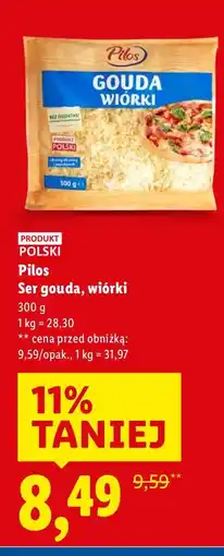 Lidl Ser gouda Pilos wiórki oferta