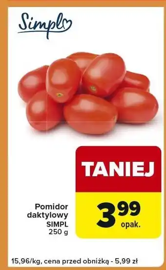 Pomidor daktylowy SIMPL 250 g