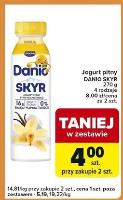 Carrefour Express Jogurt pitny DANIO SKYR 270 g 4 rodzaje oferta