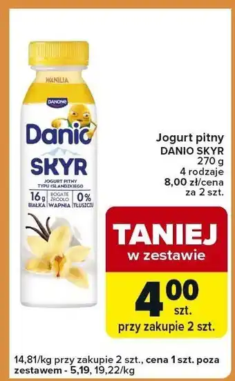 Jogurt pitny DANIO SKYR 270 g 4 rodzaje