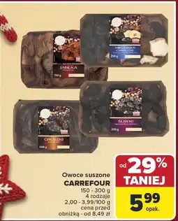 Carrefour Owoce suszone śliwki Carrefour oferta