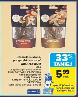 Carrefour Podgrzybki suszone Carrefour oferta