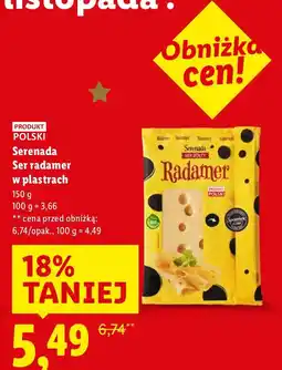 Lidl Ser radamer Serenada w plastrach oferta