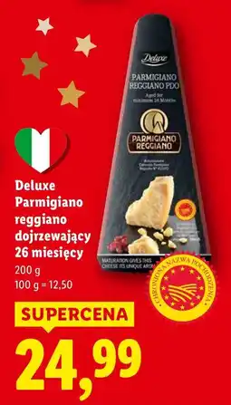 Lidl Ser parmigiano reggiano Deluxe dojrzewający 26 miesięcy oferta