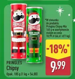ALDI Chipsy Pringles oferta