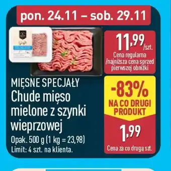 ALDI Chude mięso mielone z szynki wieprzowej oferta