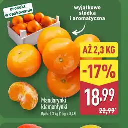 ALDI Mandarynki klementynki oferta