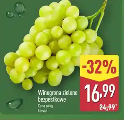 ALDI Winogrona zielone oferta