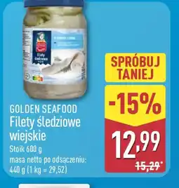 ALDI GOLDEN SEAFOOD Filety śledziowe oferta