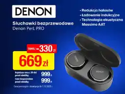 RTV EURO AGD Słuchawki bezprzewodowe Denon PerL PRO oferta