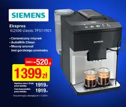 RTV EURO AGD SIEMENS Ekspres EQ500 classic TP511R01 oferta