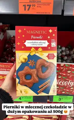 Biedronka Pierniki w czekoladzie mlecznej MAGNETI oferta