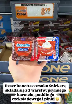 Biedronka Deser Snickers 2-pak Danette oferta