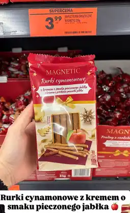 Biedronka Rurki cynamonowe z kremem o smaku pieczonego jabłka Magnetic oferta