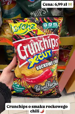 Biedronka Chipsy X-Cut o smaku rockowego chili Crunchips oferta