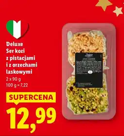 Lidl Ser kozi Deluxe z pistacjami i z orzechami laskowymi oferta