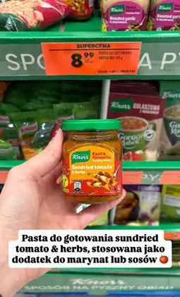 Biedronka Pasta do gotowania Mix sundried tomato & herbs Knorr oferta