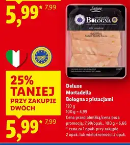 Lidl Mortadella Bologna z pistacjami Deluxe oferta