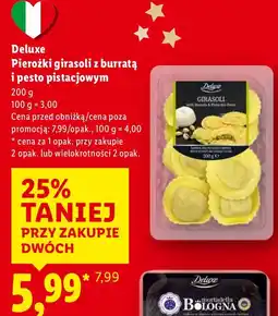 Lidl Pierożki girasoli z burratą i pesto pistacjowym Deluxe oferta