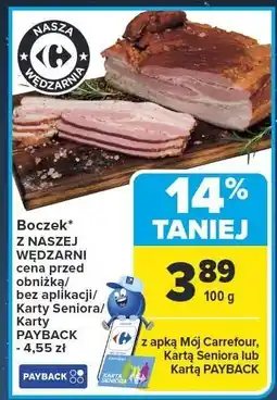 Carrefour Boczek z NASZEJ WĘDZARNI oferta