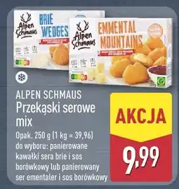 ALDI Przekąski serowe mix Alpen Schmaus oferta