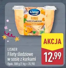 ALDI Filety śledziowe w sosie z kurkami Lisner oferta