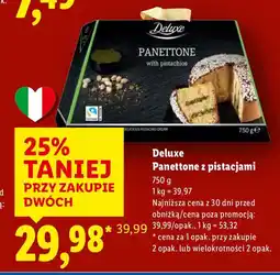 Lidl Panettone z pistacjami Deluxe oferta